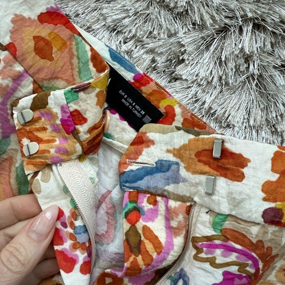 Zara Small guipure lace culottes multicolor - Picture 5 of 8